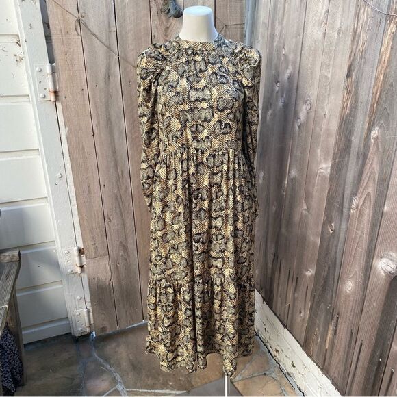 Zara leopard print drop waist maxi dress Maxi Dress Size XS - Picture 1 of 7